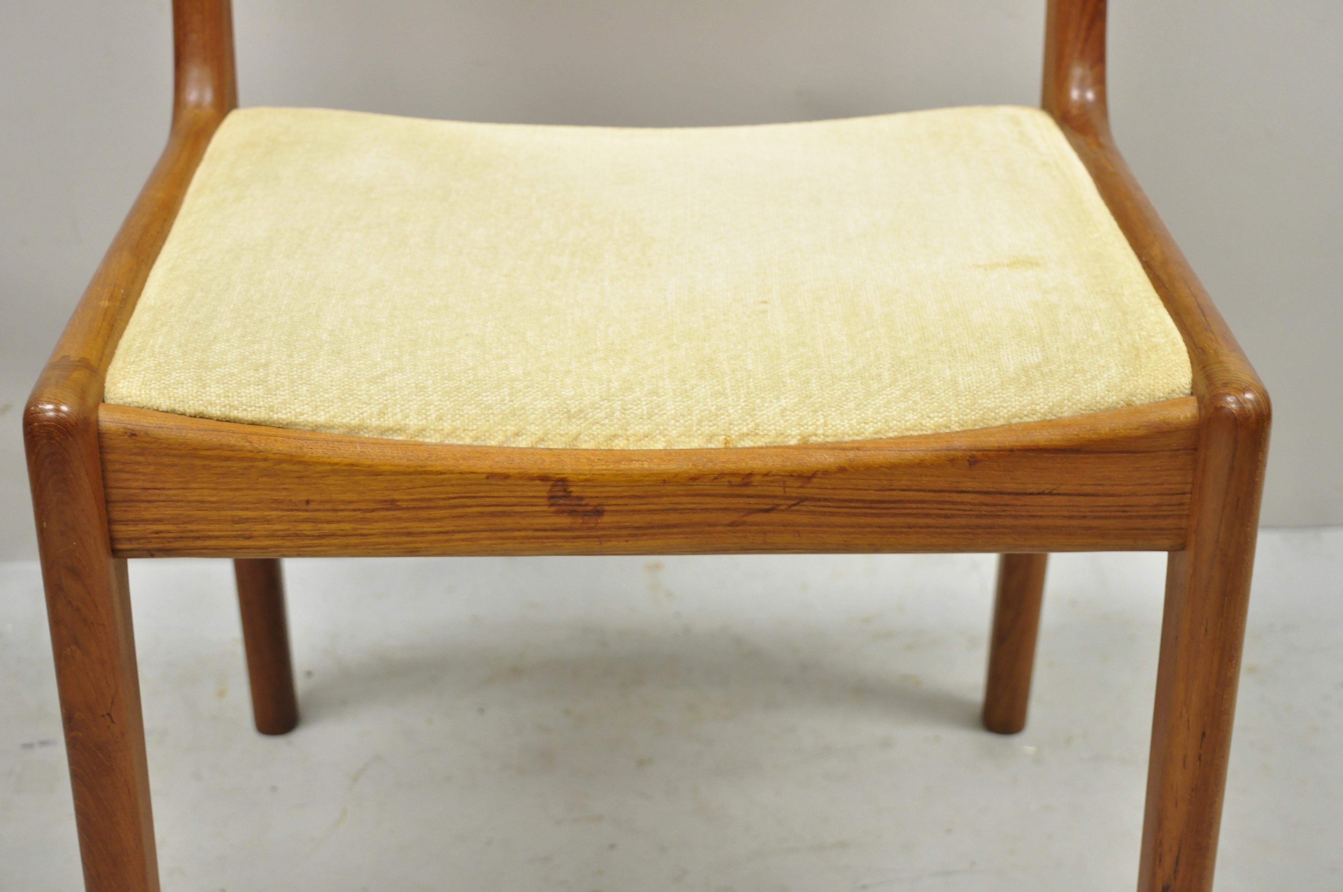 Vintage Mid-Century Modern Danish Style Teak Wood Dining Chair by Sun Furniture 3