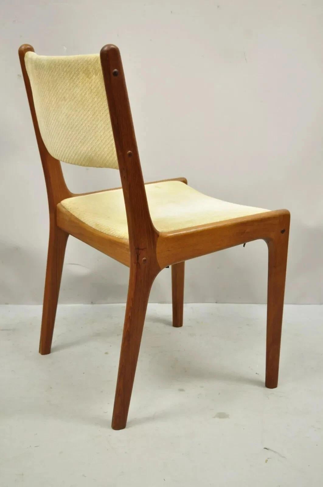 Vintage Mid Century Modern Danish Style Teak Wood Dining Chair - Thumbnail 4