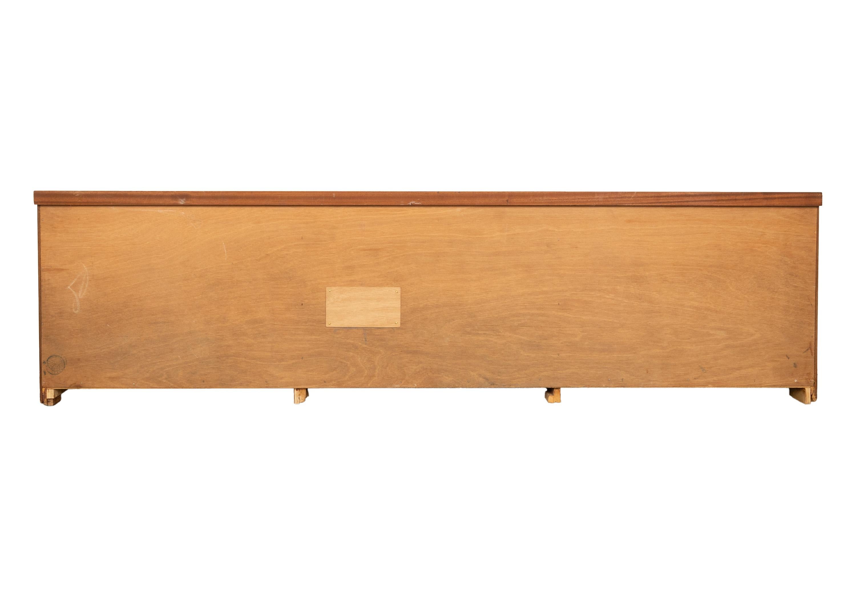 Vintage Mid Century Modern Danish Teak Credenza Sideboard Console Avalon 1960s For Sale 13