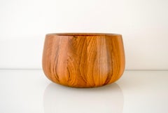 Vintage Mid-Century Modern Dansk Wooden Walnut Staved Bowl