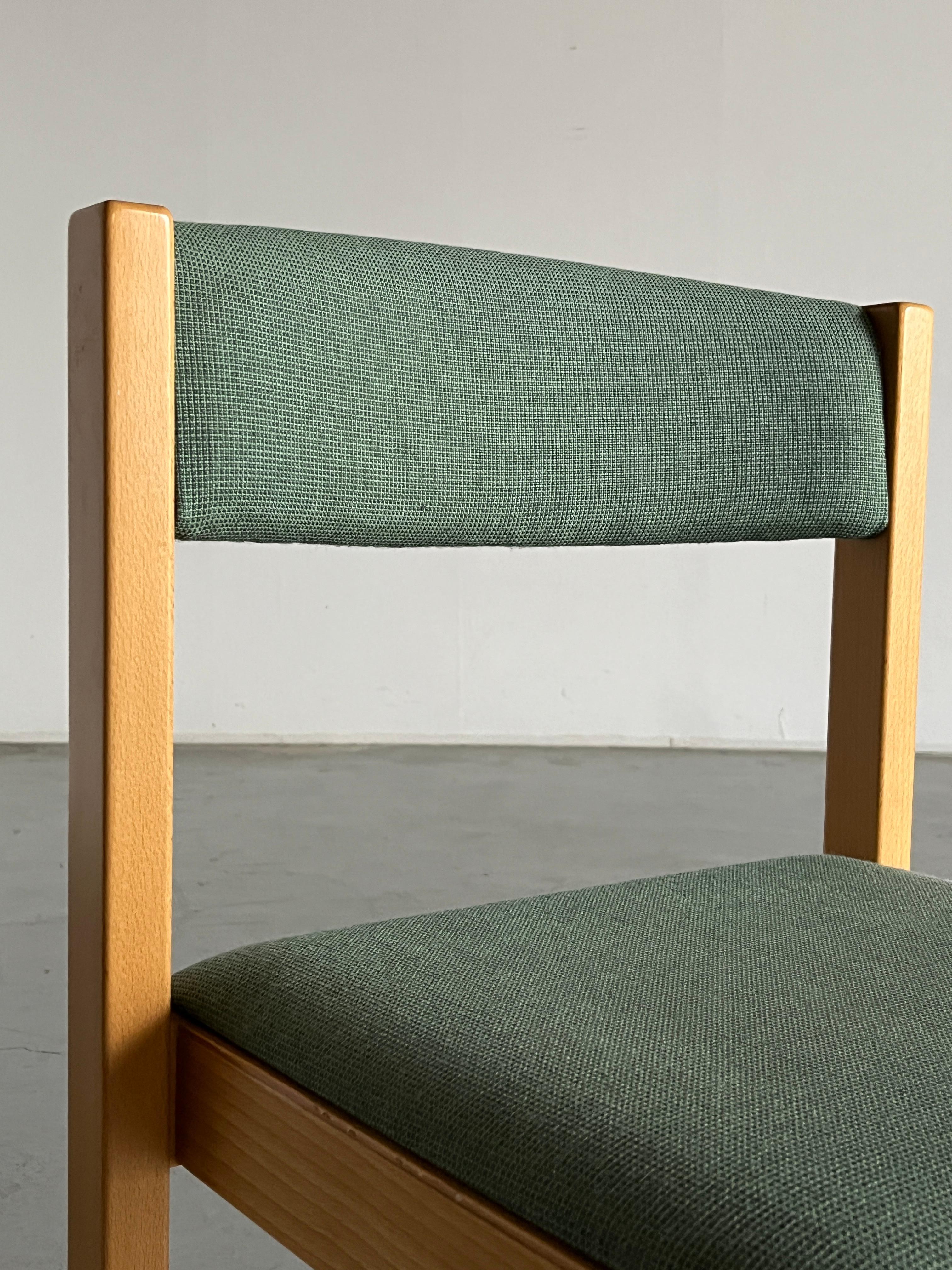 Upholstery Vintage Mid-Century Modern Dining Chair by Wiesner Hager, 1980s Austria For Sale