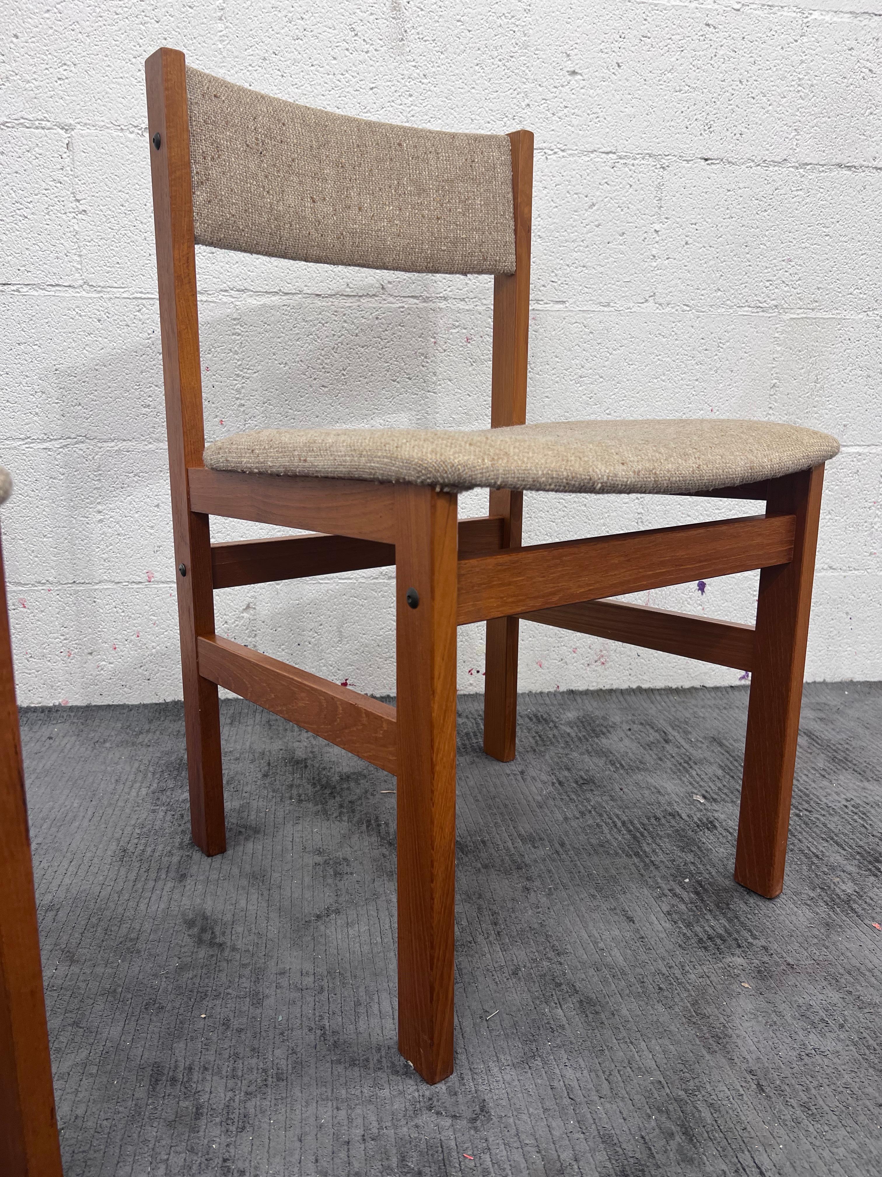 Mid-Century Modern Vintage Mid century modern dining chairs by Spøttrup, set of 4 