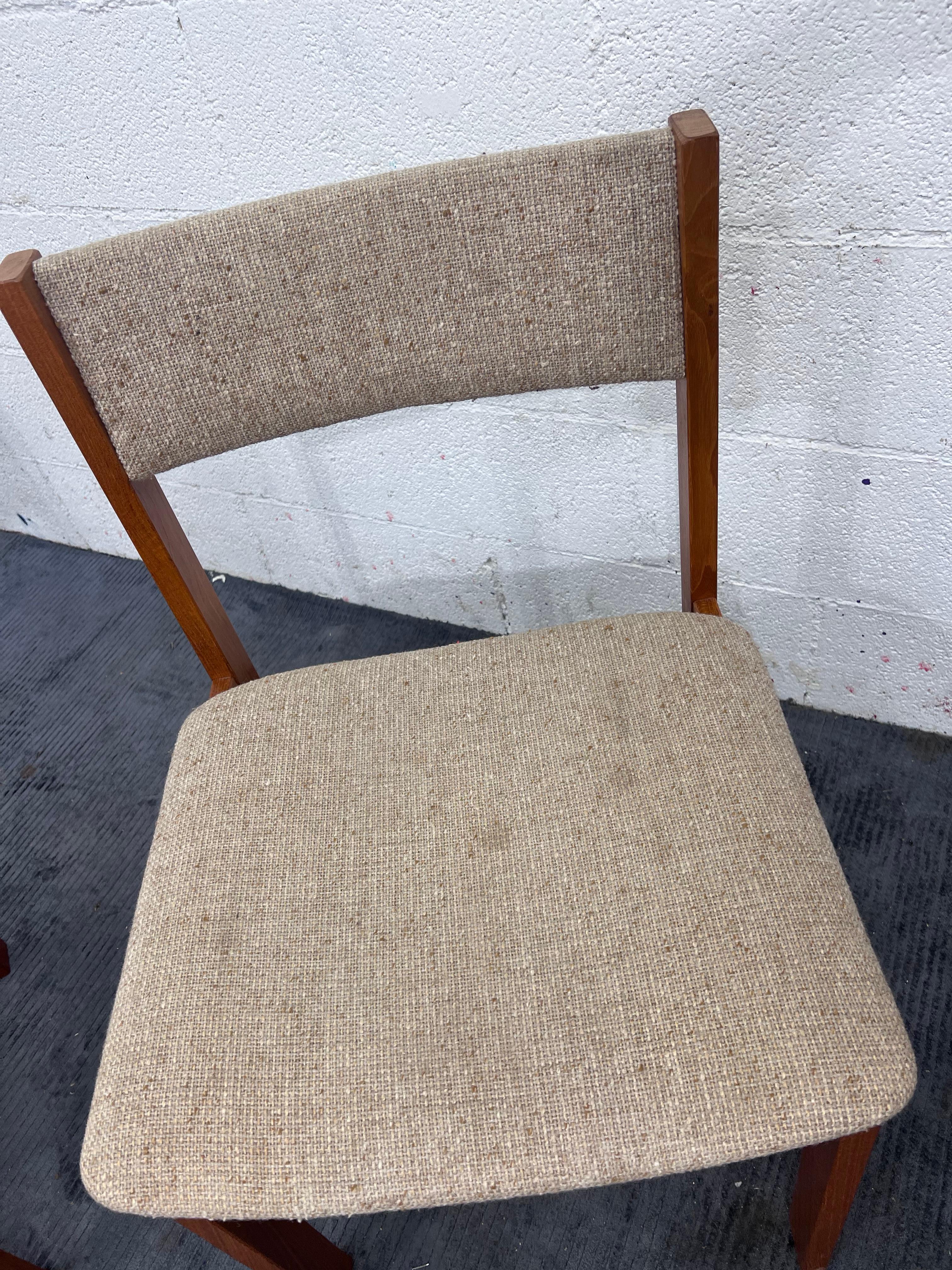 Vintage Mid century modern dining chairs by Spøttrup, set of 4  In Good Condition In Los Angeles, CA