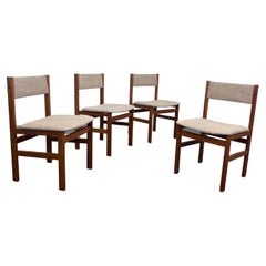 Vintage Mid century modern dining chairs by Spøttrup, set of 4 