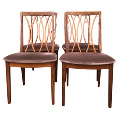 Vintage Danish Modern Style Dining Chairs. Set Of 4. UK Import.