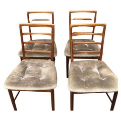Vintage Mid Century Danish Modern Style Dining Chairs. Set of 4. UK Import