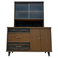 Vintage Mid-Century Modern Display China Cabinet