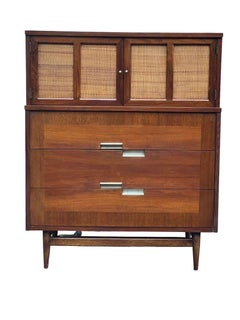 Vintage Mid-Century Modern Dresser by American Martinsville Dovetail Drawers