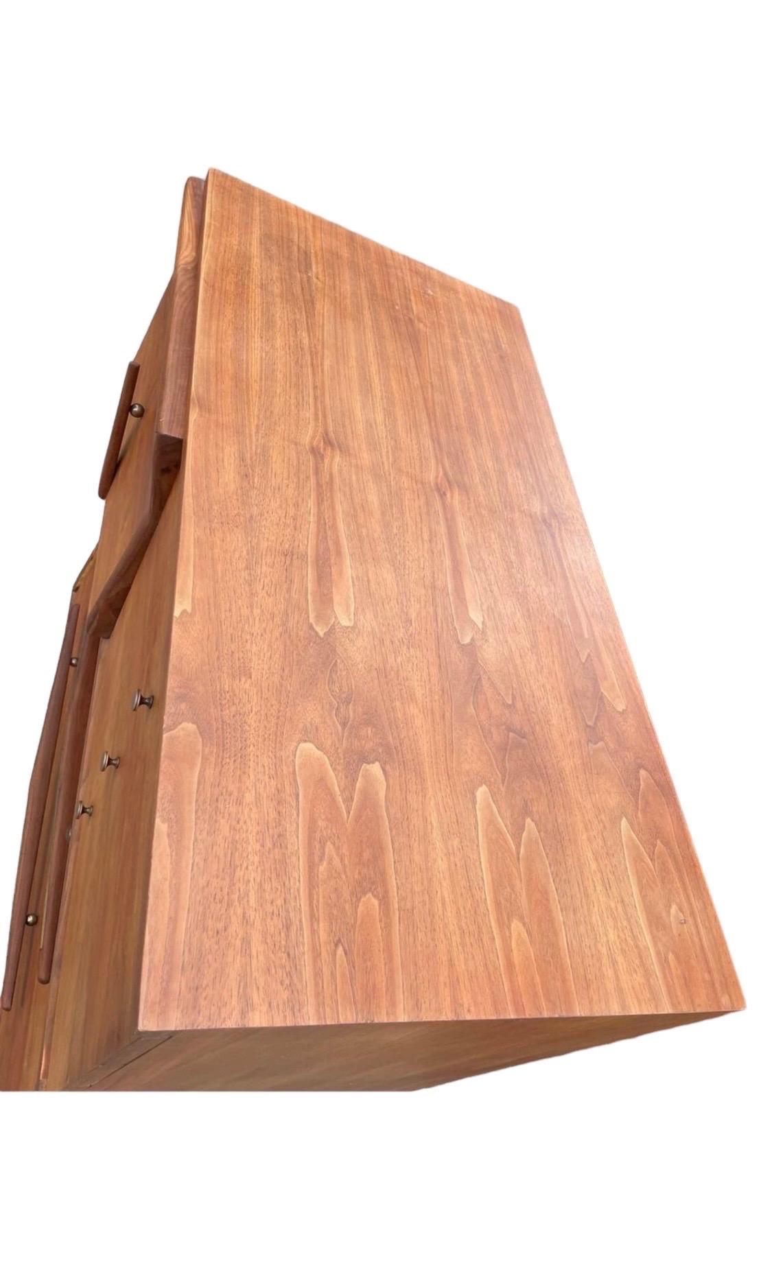 Vintage Mid Century Modern Dresser by John Cameron Custom Made Wood  For Sale 2