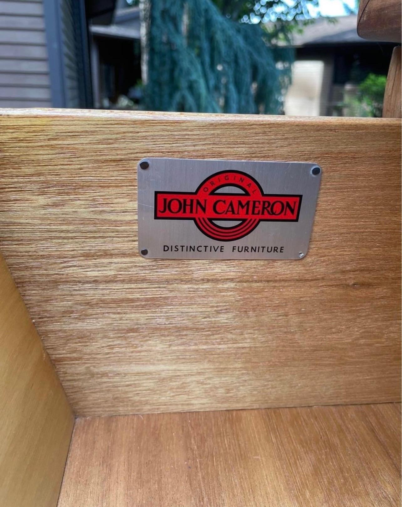Vintage Mid Century Modern Dresser by John Cameron Custom Made Wood  For Sale 4