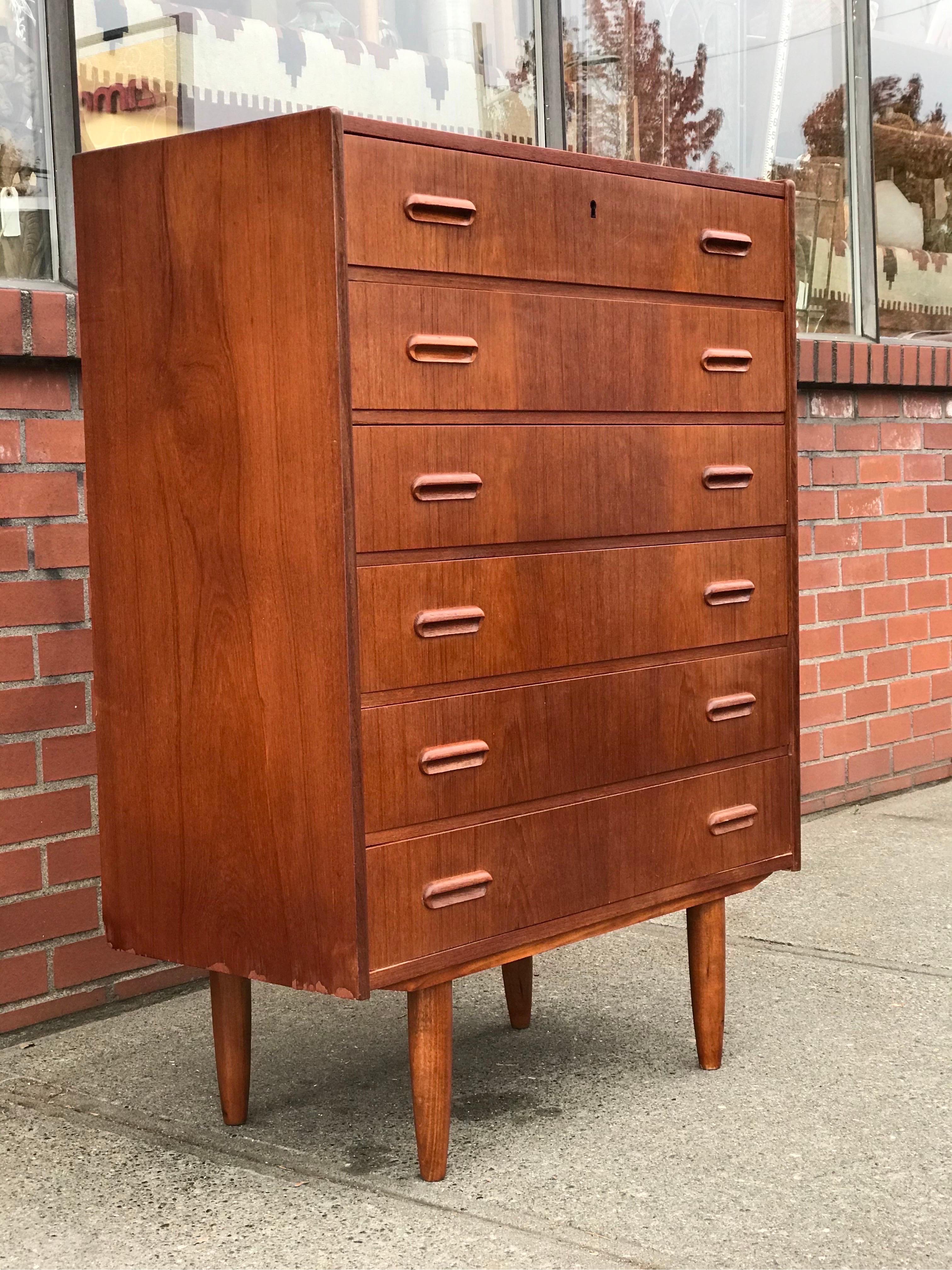 Vintage Mid-Century Modern dresser cabinet storage drawers By DryLund 

Dimensions. 34 W ; 46 H ; 17 D.