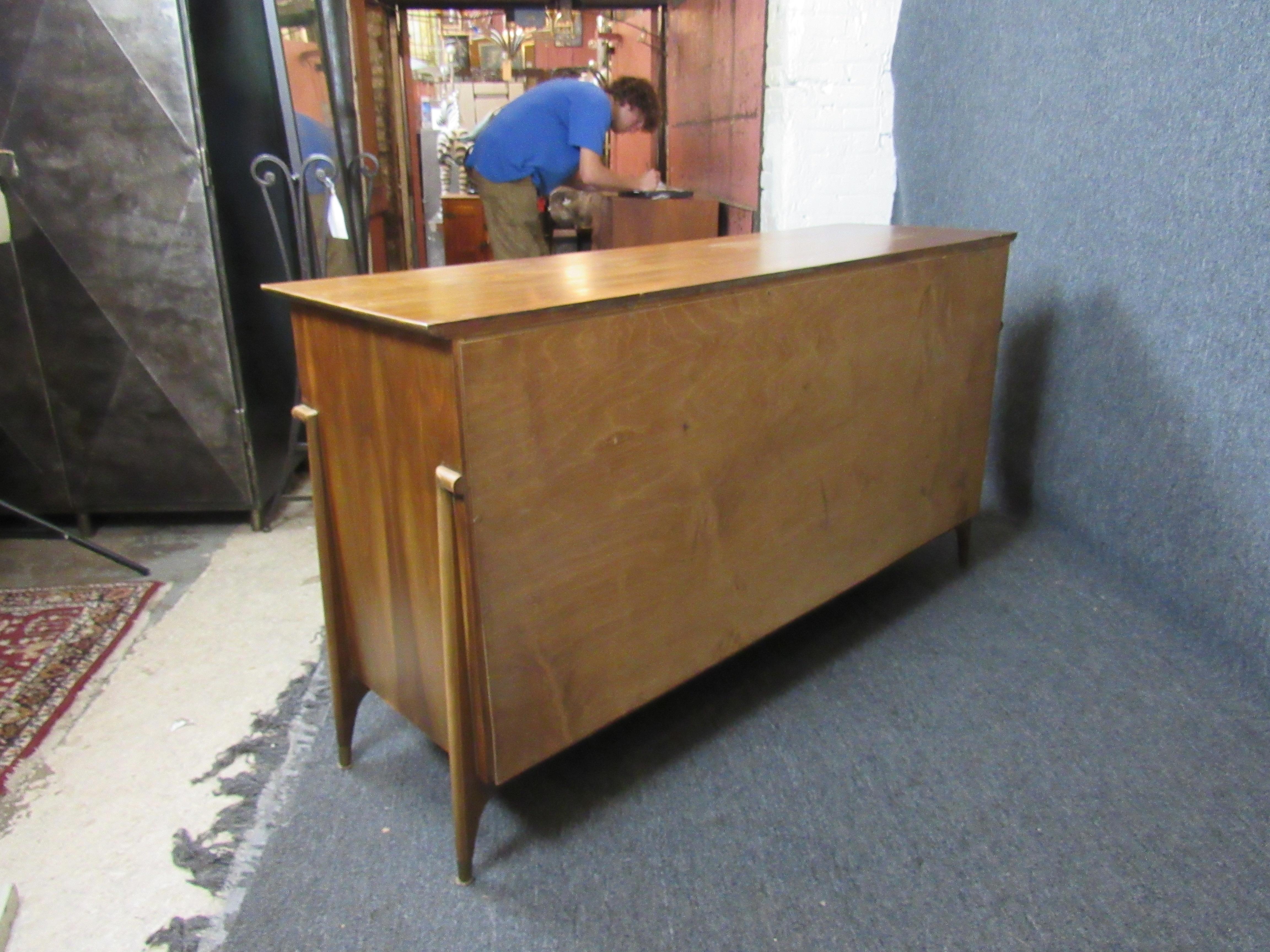 Mid-Century Walnut & Cane Sideboard by Modernage Furniture For Sale 3