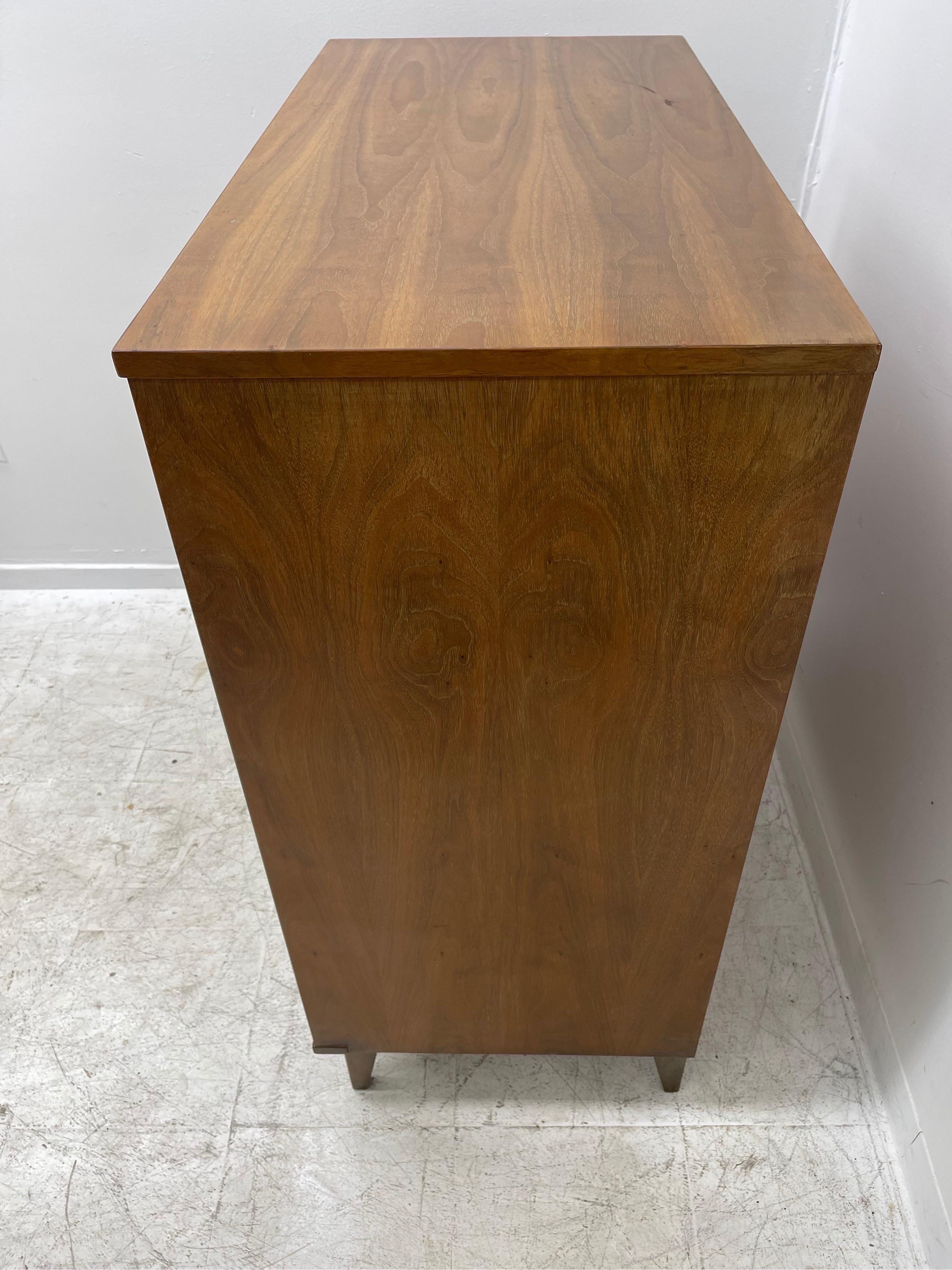 Late 20th Century Vintage Mid-Century Modern Dresser with Dovetail Drawers Cabinet Storage