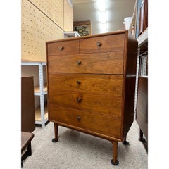 Vintage Mid Century Modern Drexel Declaration Dresser Set. Solid Walnut.