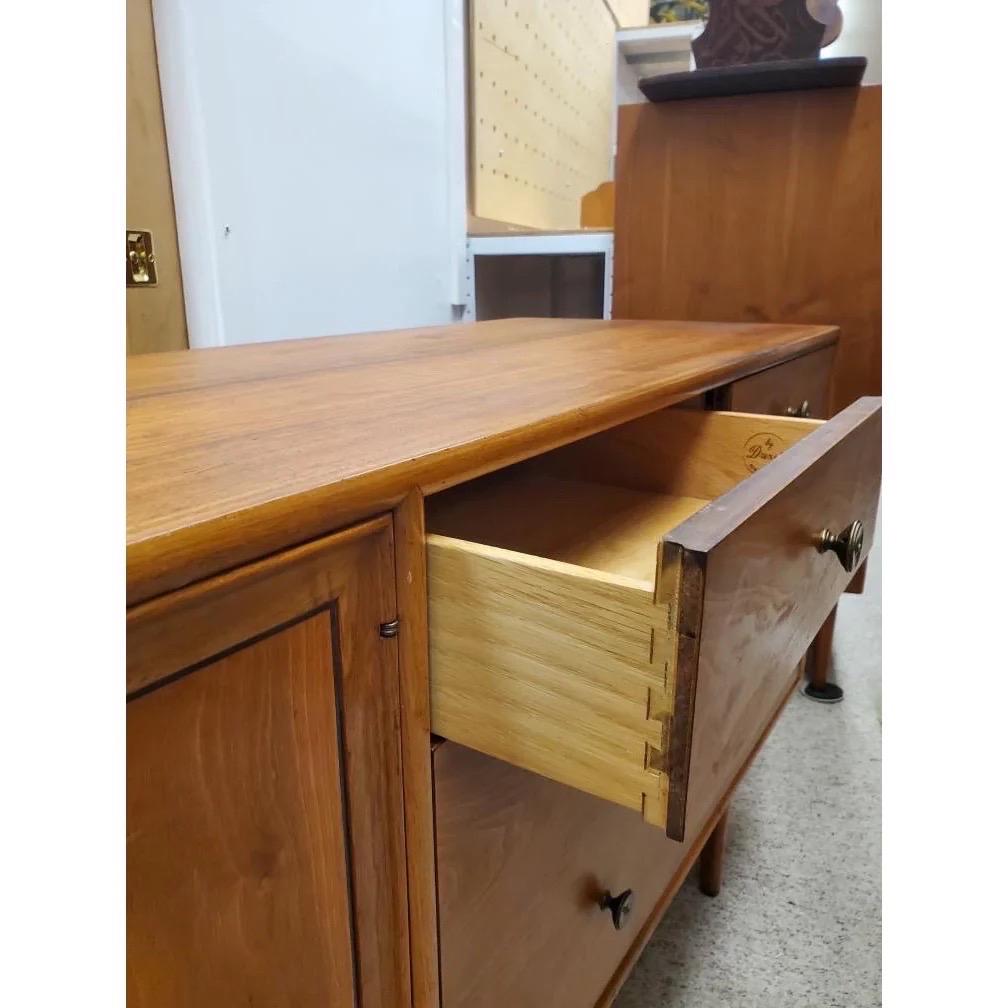 Wood Vintage Mid Century Modern Drexel Declaration Dresser Set. Solid Walnut. For Sale