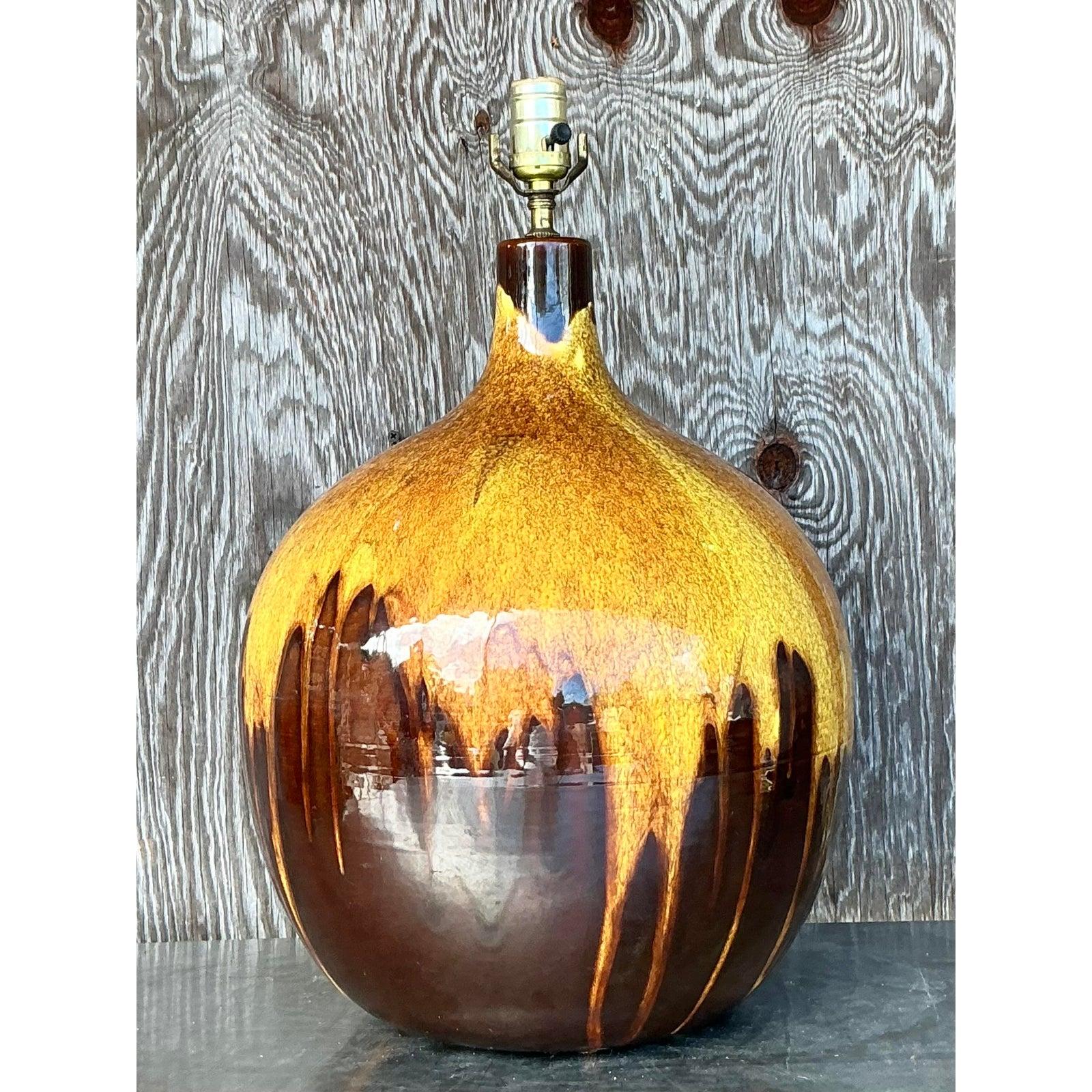 Mid-Century Modern Lampe vintage à glaçure goutte à goutte The Moderns en vente