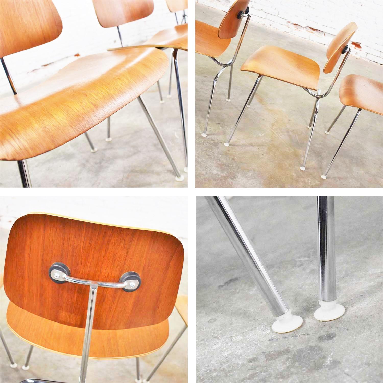 Vintage MidCentury Modern Eames DCM Dining Chairs for Herman Miller