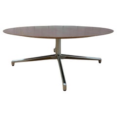 Vintage Mid Century Modern Eames Group Herman Miller Black Laminate Dining Table