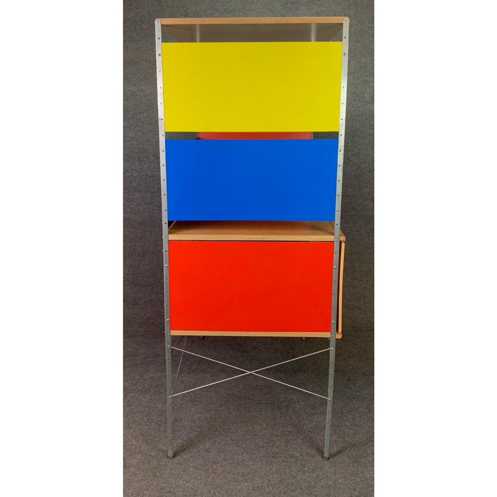Birch Vintage Mid-Century Modern Eames Style Esu Storage Unit by Modernica