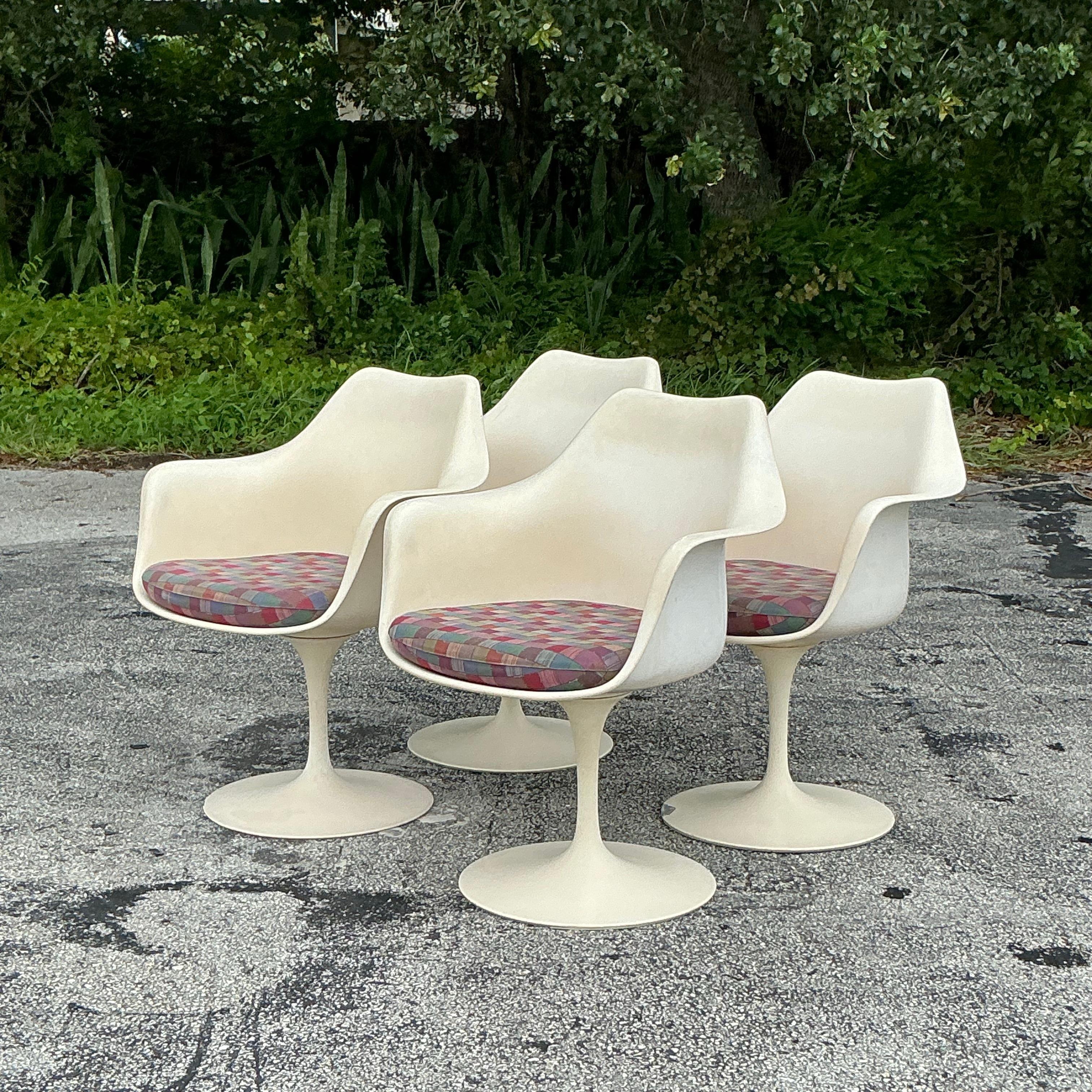 Vintage Mid-Century Modern Eero Sarrinen for Knoll Br50 Chairs - Set of 4 For Sale 5