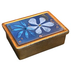 Vintage Mid-Century Modern Enamel Trinket Box by Sascha Brastoff