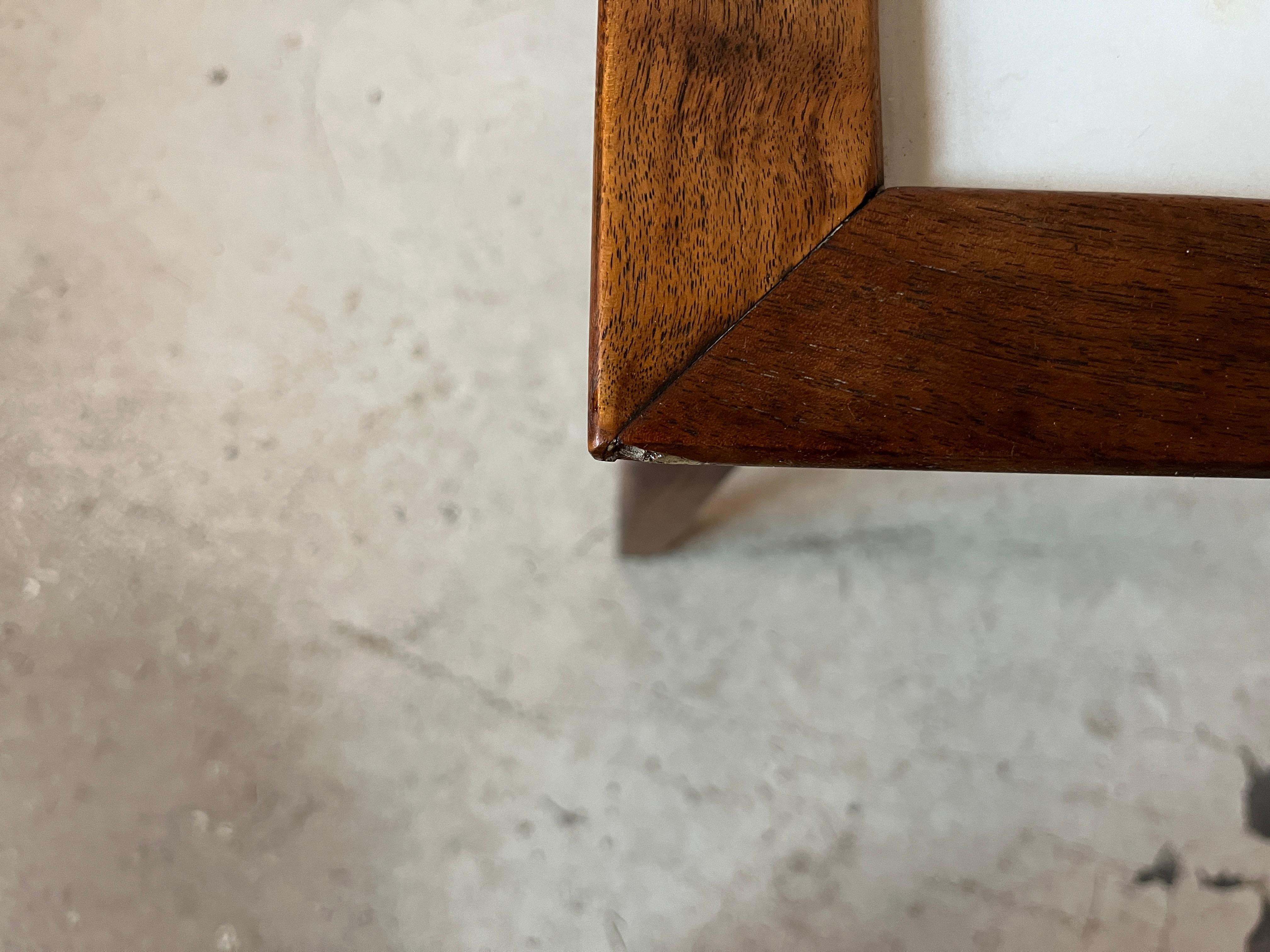 Vintage-Beistelltisch aus Holz im Mersman-Stil mit Schublade, Mid-Century Modern 6