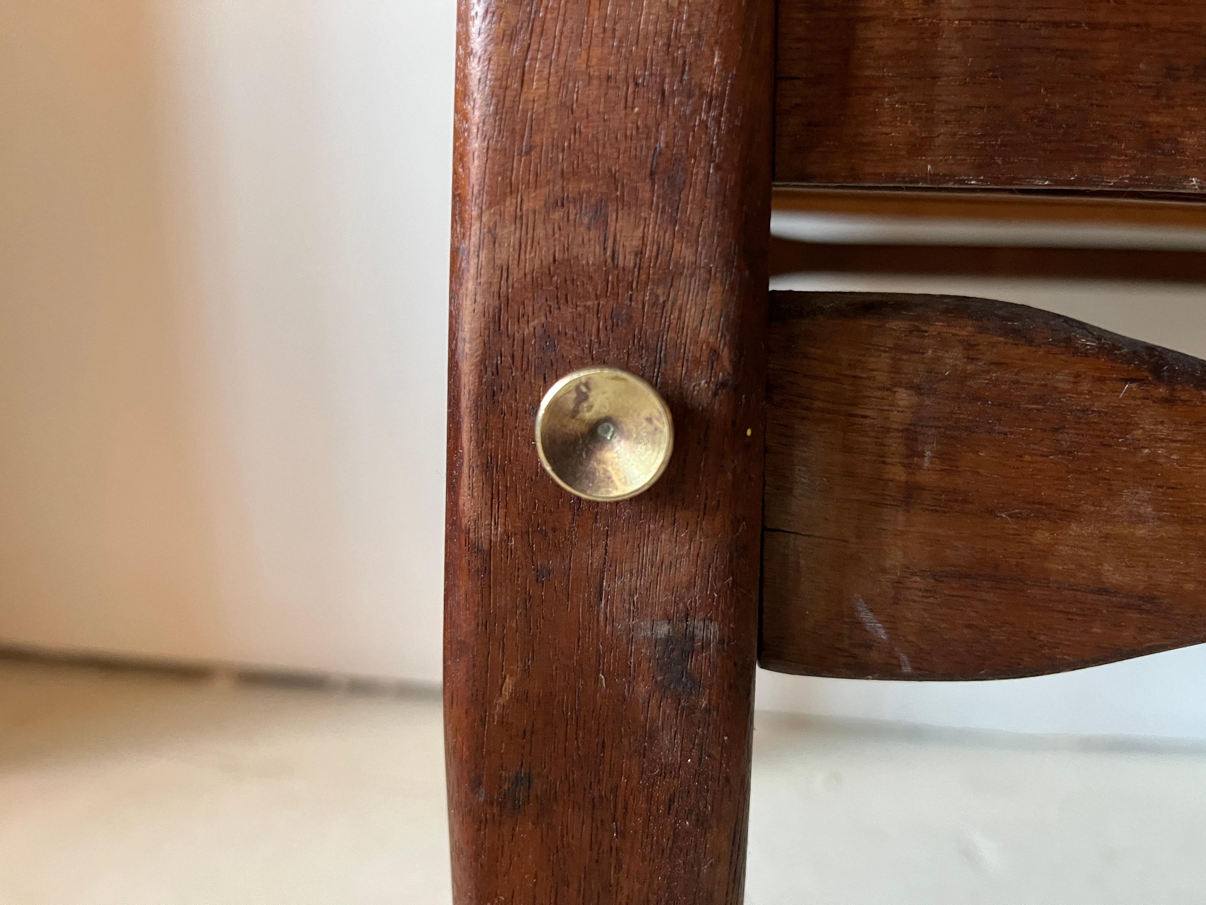 Vintage-Beistelltisch aus Holz im Mersman-Stil mit Schublade, Mid-Century Modern 2