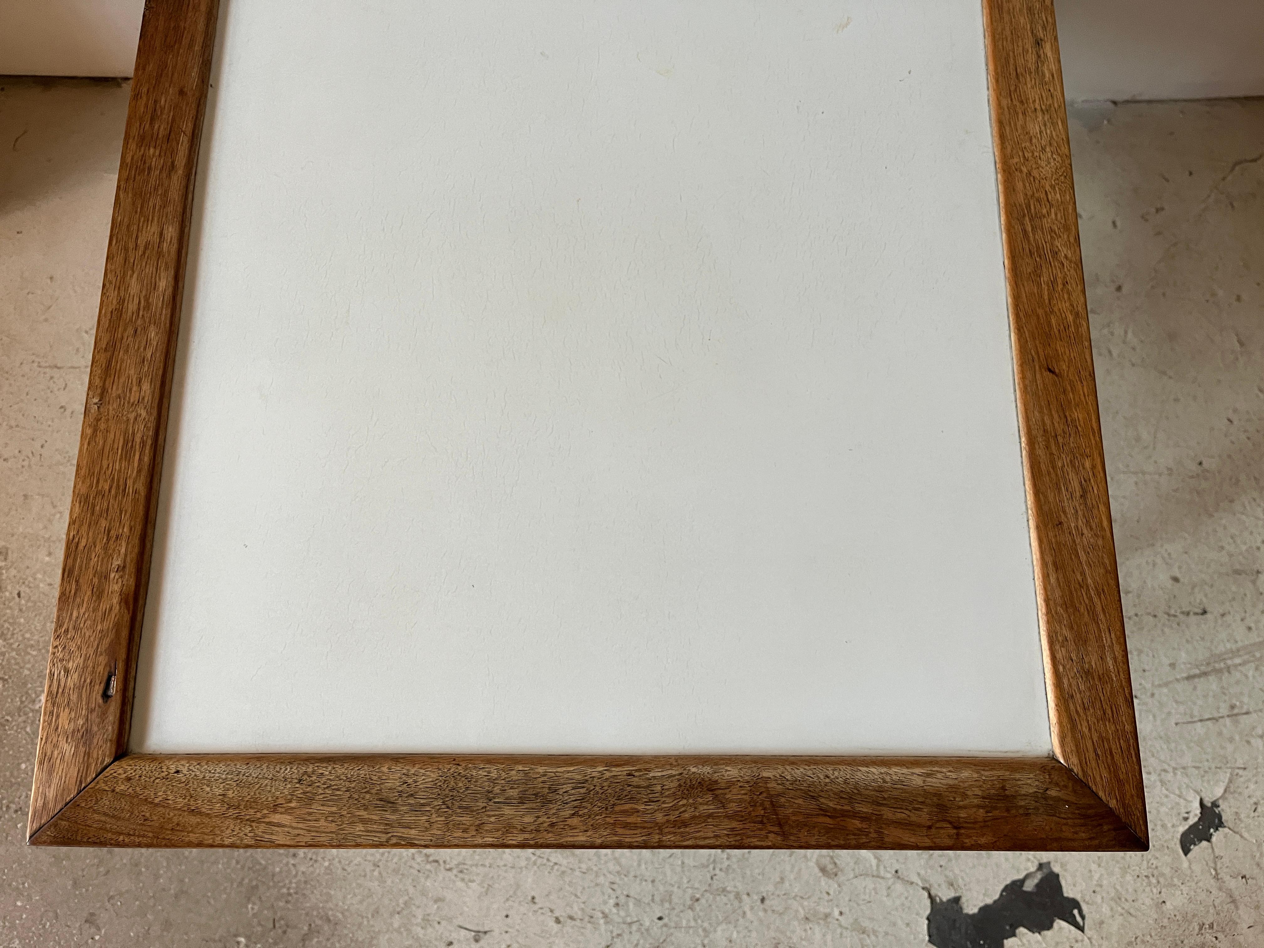 Vintage-Beistelltisch aus Holz im Mersman-Stil mit Schublade, Mid-Century Modern 3