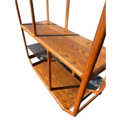 Vintage Mid Century Modern Etagere Wall Shelf Unit Free Standing