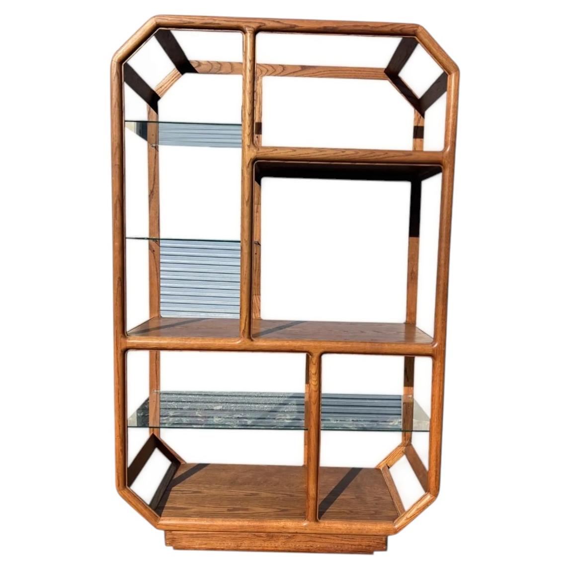Vintage Mid Century Modern Etagere Wall Shelf Unit Free Standing