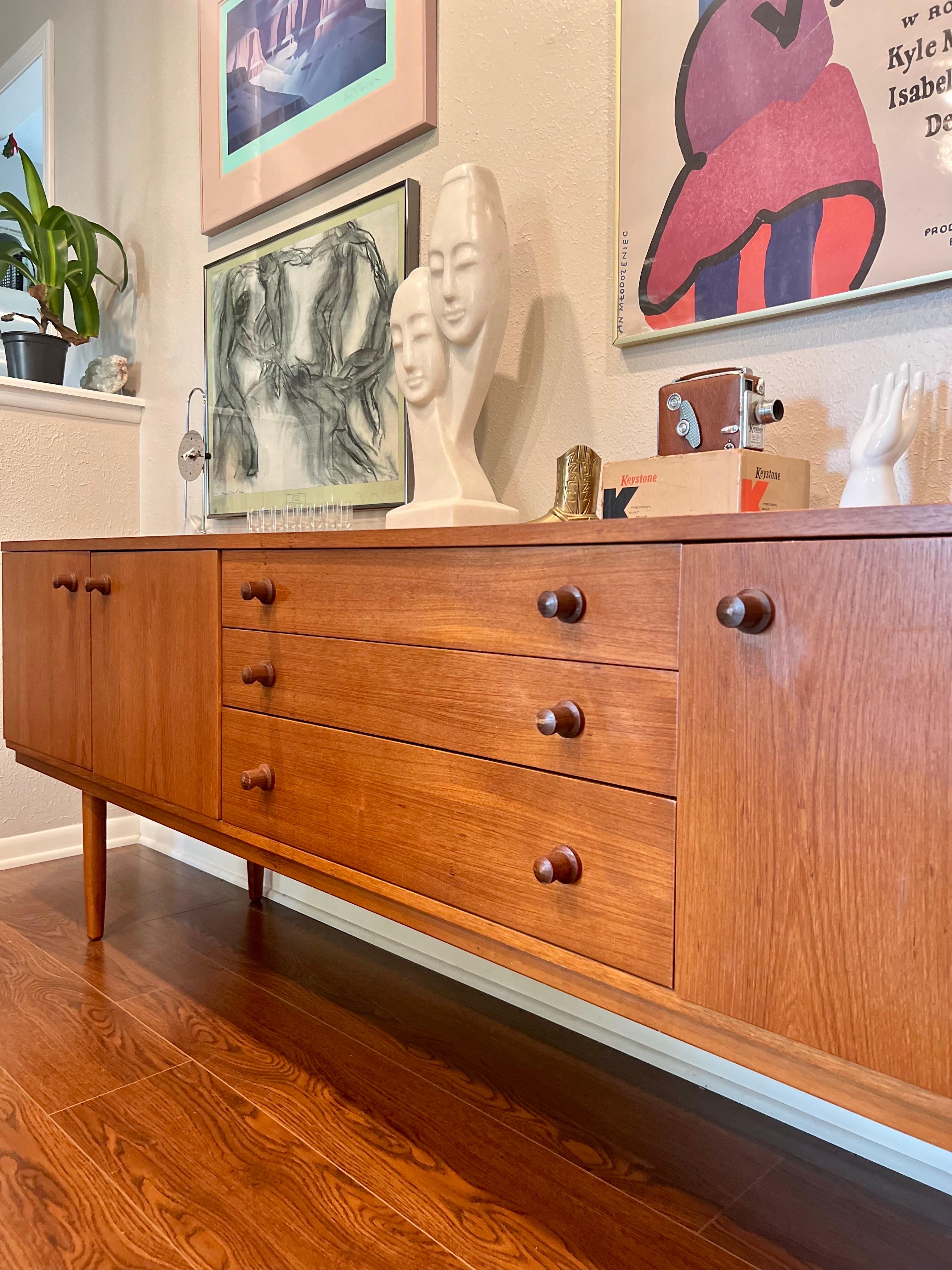 Vintage Mid-Century Modern Extra Wide Sideboard by Avalon 1