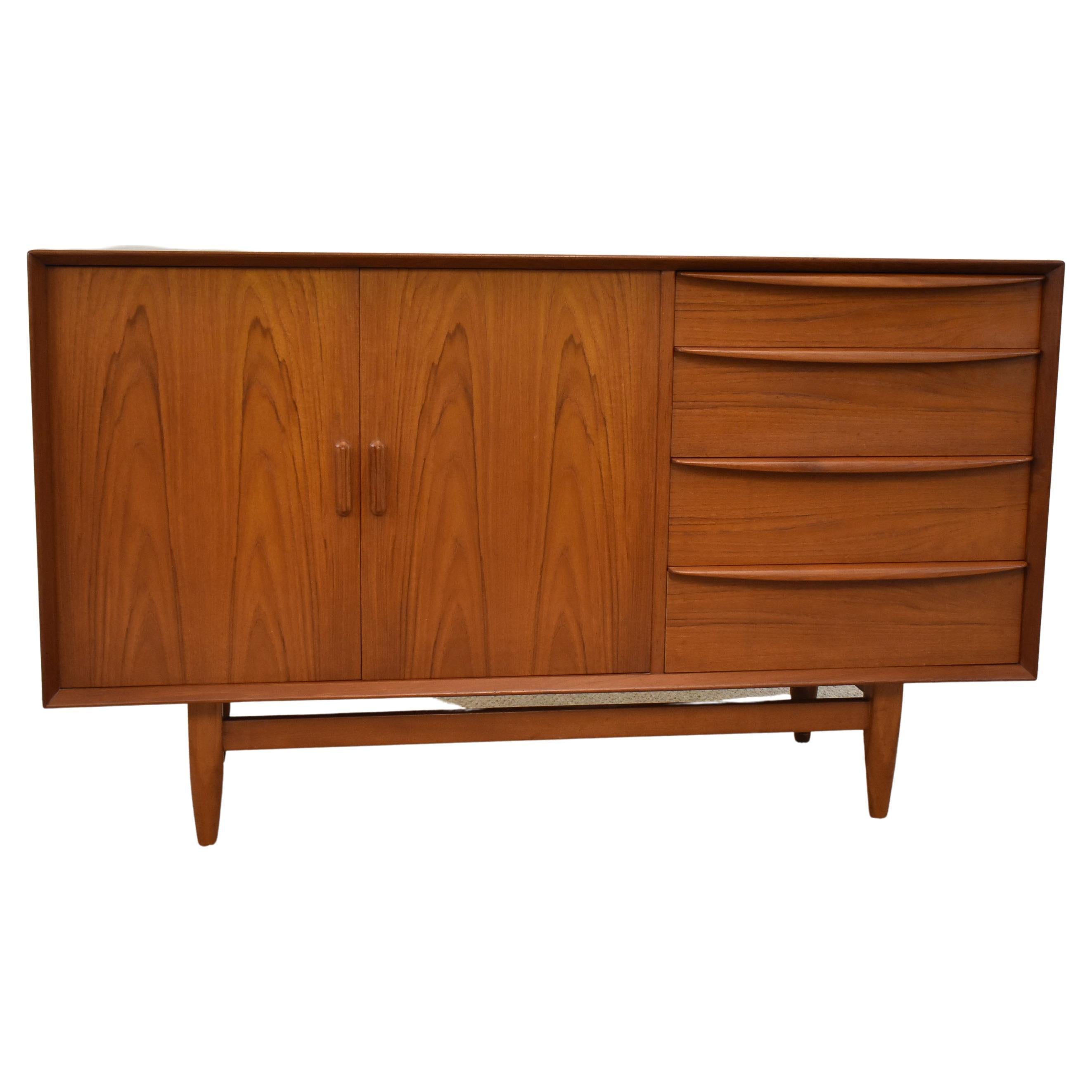 Vintage Mid-Century Modern Falster Teak Credenza