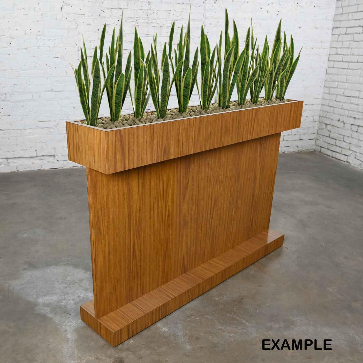 Mid-Century Modern-Raumteiler oder Pflanzgefäß aus Kunstholz mit Laminat im Angebot 12