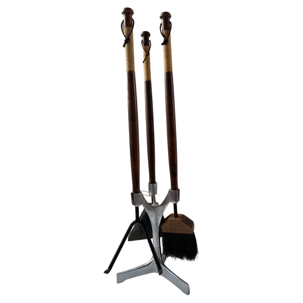 MidCentury Modern Fire Tool Set For Sale at 1stDibs