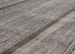 Vintage Mid-Century Modern Flat-Weave Rug