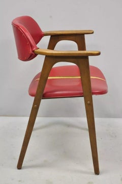 Vintage Mid Century Modern Floating Form Desk Arm Chair by Farquharson Gifford
