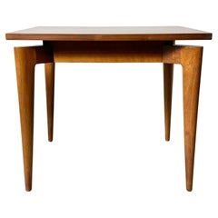 Vintage Mid Century Modern Floating Walnut Side In The Manner of Gio Ponti 1950s