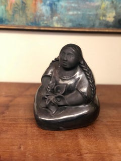 Vintage Mid Century Modern Floral Regal Cultural Heritage Handmade Statue