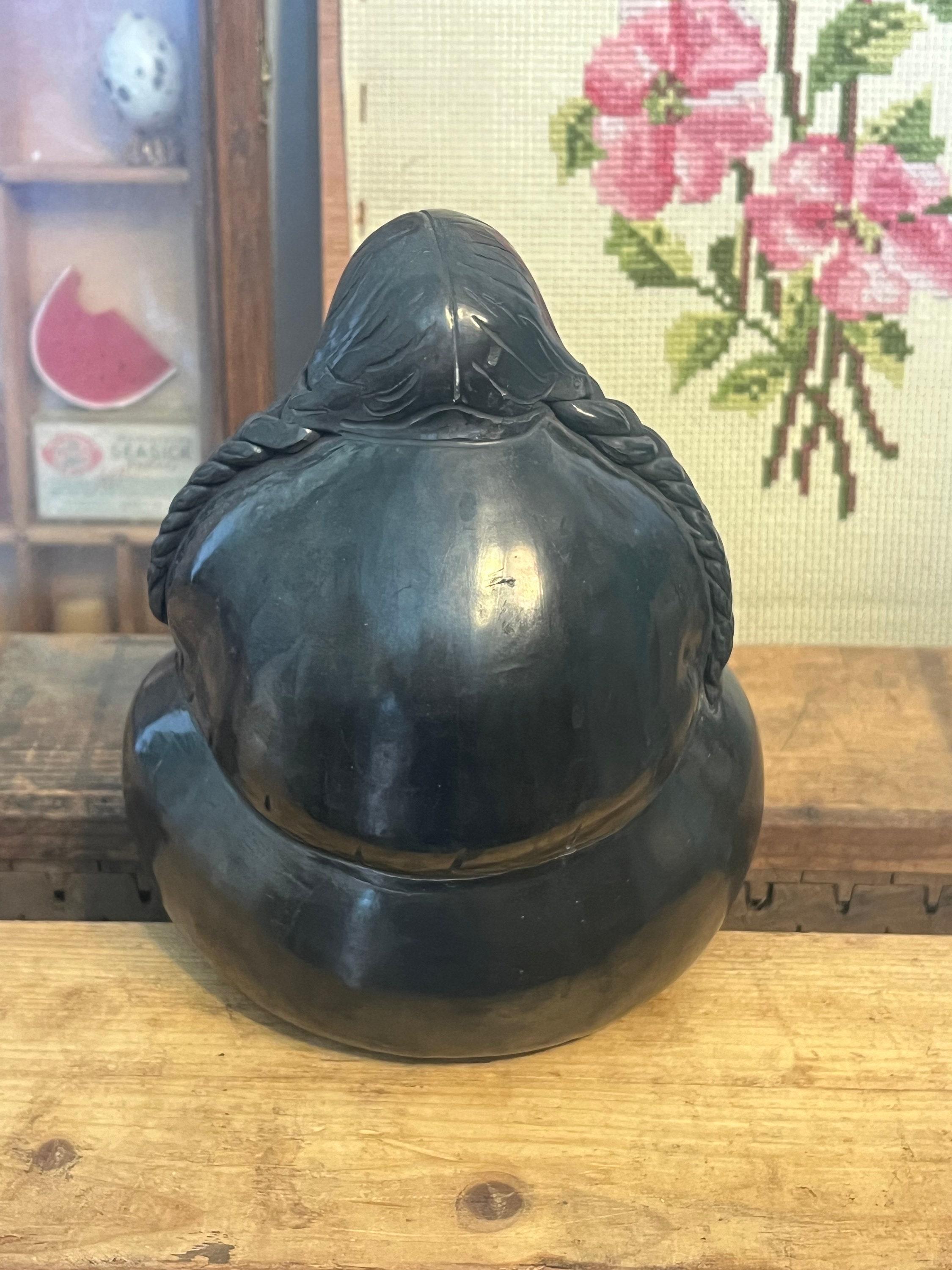 Metal Vintage Mid Century Modern Floral Regal Cultural Heritage Handmade Statue For Sale