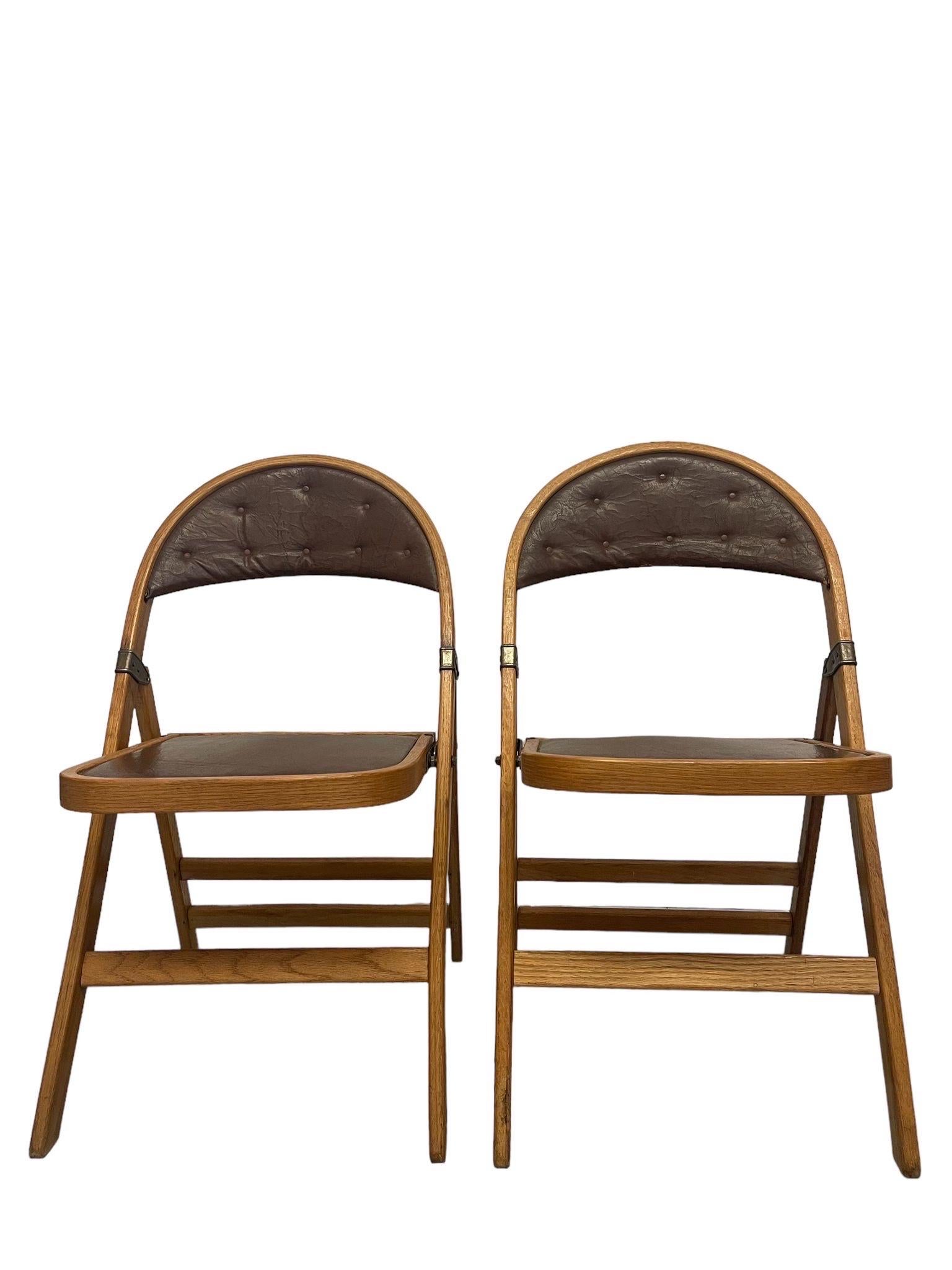 These Chairs will be Sold Separately .Possibly Leather Backing and Seat or Similar Material. Vintage Condition Consistent with Age as Pictured.

Dimensions. 21 W ; 18 D ; 32 H