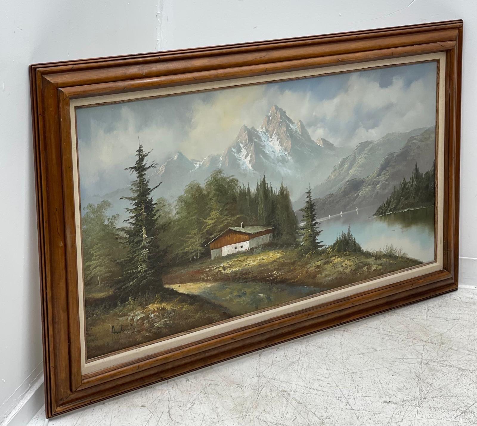 Gerahmte Vintage-Kunst, Mid-Century Modern im Angebot 1