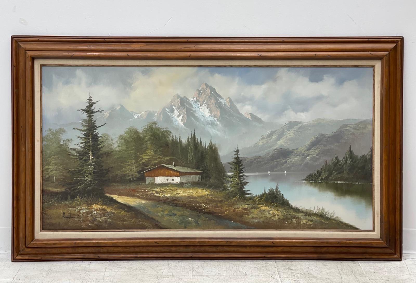 Gerahmte Vintage-Kunst, Mid-Century Modern im Angebot 2