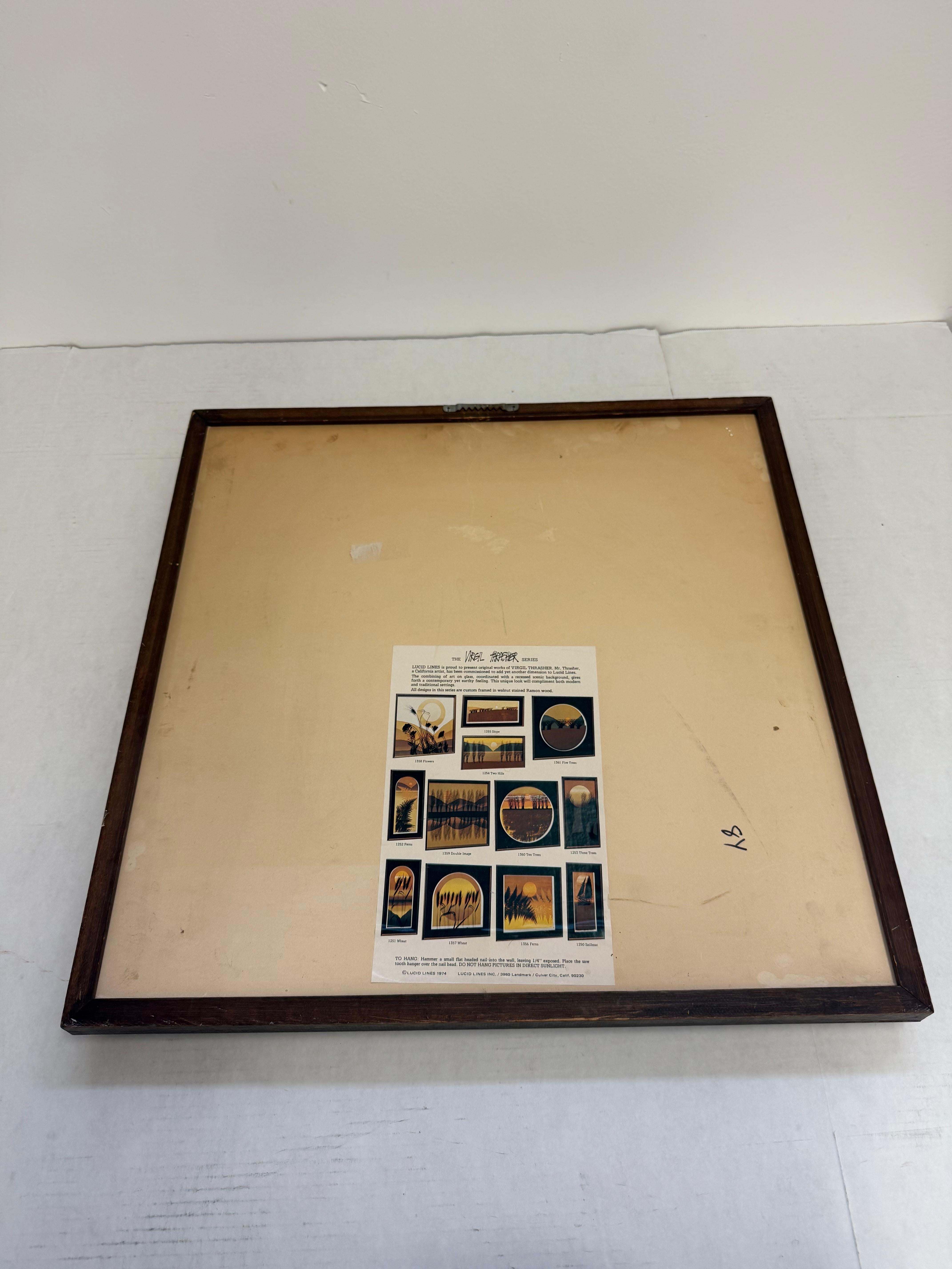 Gerahmter Vintage-Druck signierter Kunst von Thrasher- Retro-Wandschmuck, Mid-Century Modern, Vintage im Angebot 5