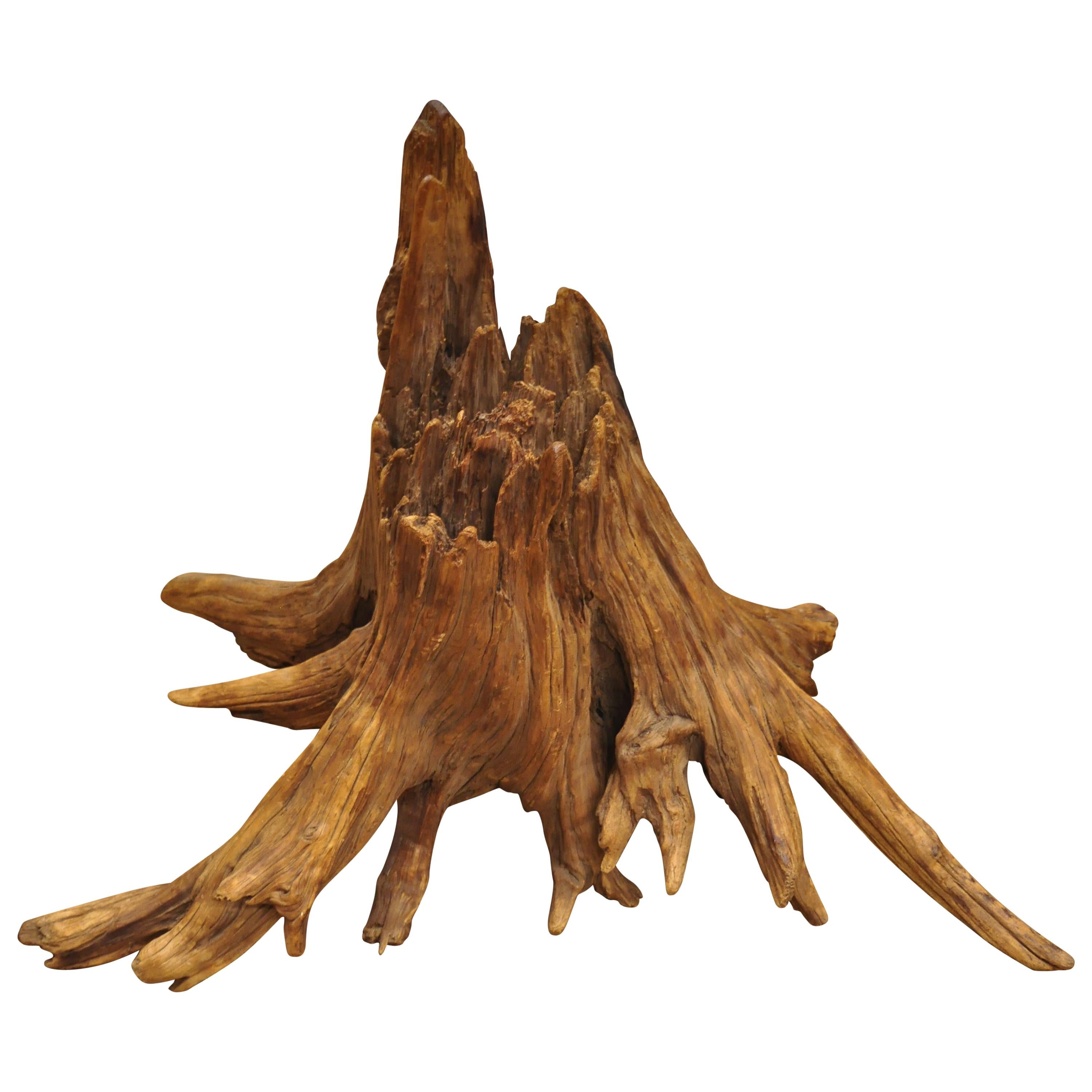 Vintage Mid-Century Modern Free Form Large Tree Root Driftwood Figural Sculpture