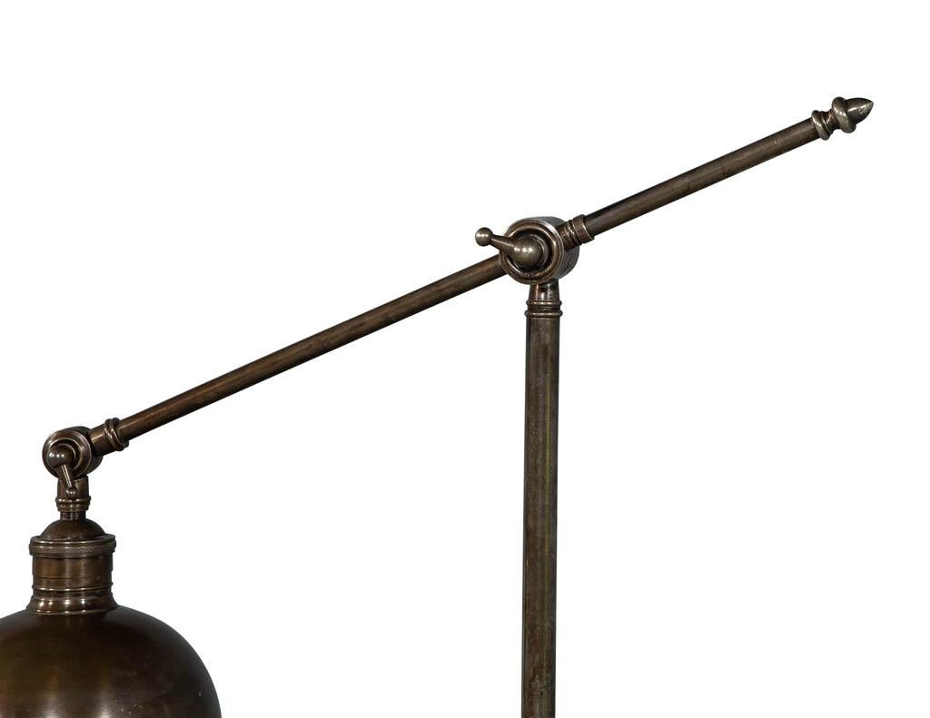 Vintage Mid-Century Modern French Brass Articulating Floor Lamp 2