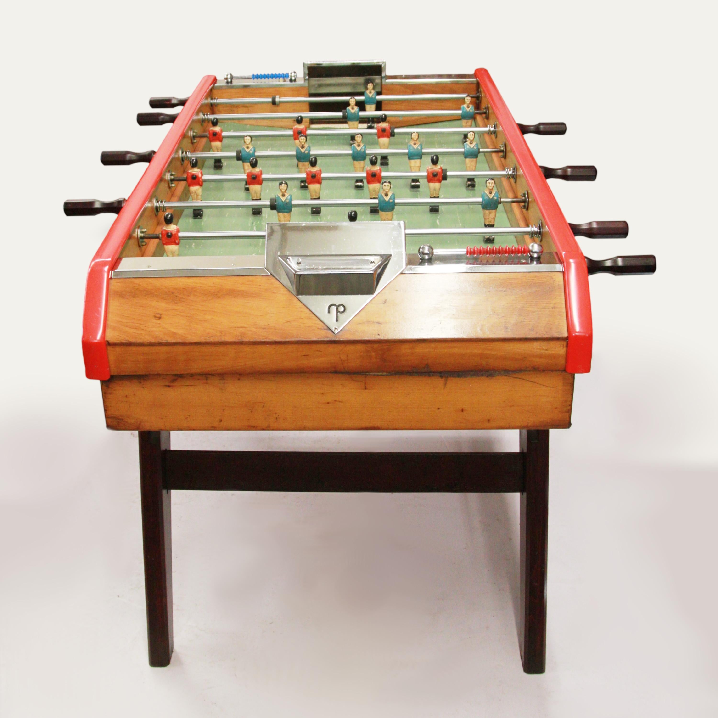 Futbolín francés vintage moderno de mediados de siglo de Rene Pierre en Bueno Estado en Lafayette, IN