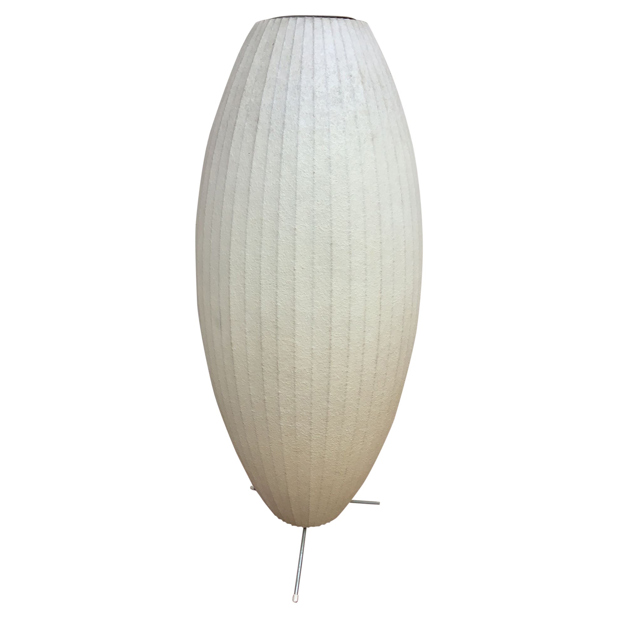 Lámpara de pie burbuja Vintage Mid Century Modern George Nelson