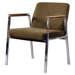 Vintage Mid-Century Modern German Brown Conference Chair from Drabert, 1970s