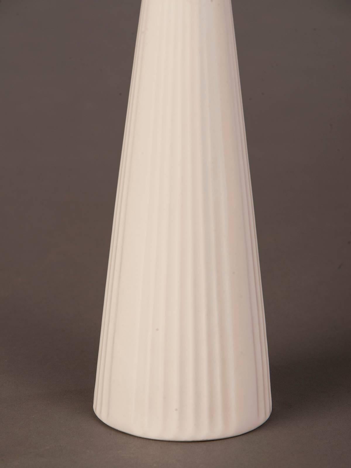 20th Century Vintage Mid-Century Modern German Porcelain Vase, Maker's Mark, circa 1950