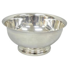 Vintage Mid Century Modern Gorham YC780 8" Silver Plated Serving Bowl (C)